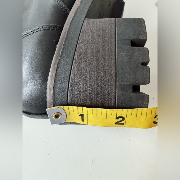 Tamaris leather moto combat boots lace up buckle bootie shoes women’s size 40 - Picture 11 of 14